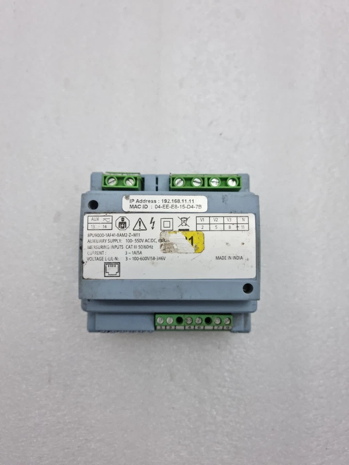 Siemens 8PU9000-1AF41-8AM2-Z-M11 Multifunction Meter 100-550V Ac/Dc, 6Va